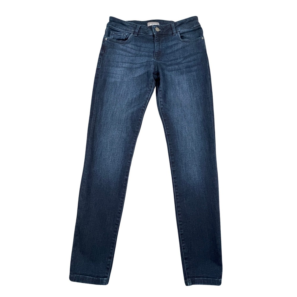 DL1961 Womens 28 Emma Low Rise Skinny Jeans Dark Wash Blue Stretch Premium Denim